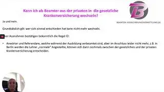 Beamte | Von der PKV in die GKV wechseln m&ouml;glich? | Versicherungstipps f&uuml;r Beamte