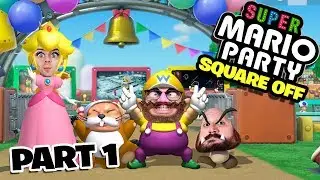 Super Mario Party Square Off Mode Part 1 - Funhaus Gameplay