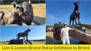 Born Free Forever In Bristol | Lion & Lioness Bronze Statue | Life In UK | Marathi Vlog