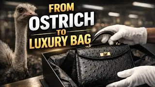 Inside a Luxury Ostrich Leather Factory | From Live Ostrich to Premium Bag Production