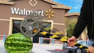 We Built Survival Weapons Using ONLY Items Found at Walmart!!