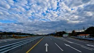 [4K] Cloudy daytime Haman Changwon Drive | Haman Akyang -Changwon Tunnel | 97