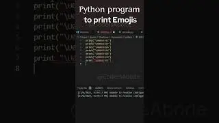 emoji printin#programming #shorts #python #coding#funny#trending