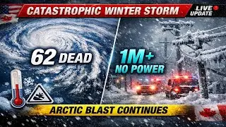 CATASTROPHIC WINTER STORM &ARCTIC BLAST: 62 Dead,1 Million Without Power |USA & Canada Weather Alert