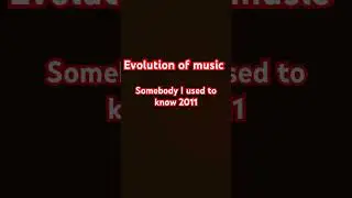 Evolution of music be like