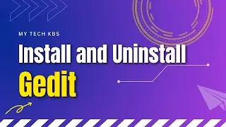 How to Install & Uninstall gedit text editor in Ubuntu.