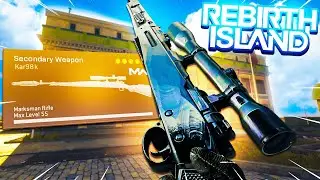 USING the OBSIDIAN KAR98 on REBIRTH ISLAND!😱(Cold War Warzone)