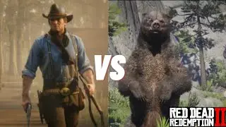 Arthur Morgan VS Bear|Fight Scene #5| Red Dead Redemption 2 (PS5) REVOLVER ONLY
