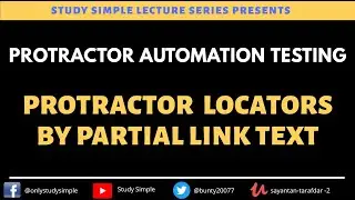 Protractor Locators By Partial LinkText | protractor locators tutorial | Protractor Tutorials