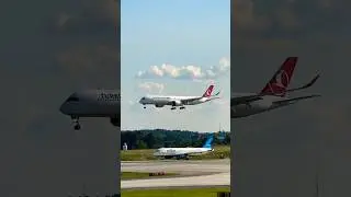 Turkish Airbus A350 Landing at ATL/KATL - Plane Spotting