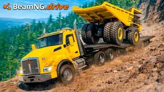&iexcl;Gr&uacute;a transportando VOLQUETA DE 50 TONELADAS! | BeamNG.drive