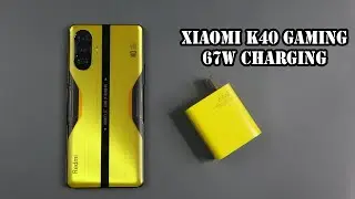 Xiaomi Redmi K40 Gaming charging test from 0 to 100 percents