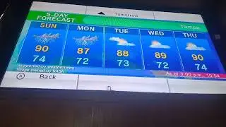 Me using the Wii Forecast channel on Wii u using Wiilink!