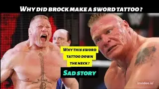 Why did Lesnar make sword tattoo ? sad story #brocklesnar #tattoo #youtube #wwe #biography #trend