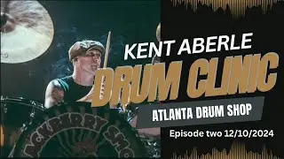 Atlanta's Kent Aberle is a Touring & Studio drummer. Playing at his drum clinic at the shop in Dec.