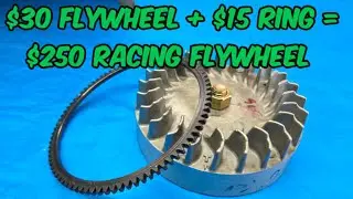 Electric Start Racing Flywheel GX200 Predator 212 Duromax 208 Mini Bike Go Kart