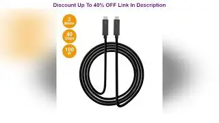 &radic; SIIG Thunderbolt 3 Certified, 40Gbps 2M Thunderbolt 3 Active Cable - 100W Charging/5A/20V - Daisy