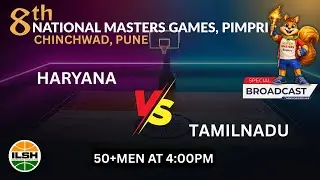LIVE🔴 || 50+ Men&rsquo;s || HARYANA vs TAMILNADU || 8th National Masters Games Pune📍