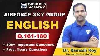 Air force / Navy 2021  |  English Important Questions | English class by Fabulous Academy