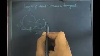 length of direct common tangent