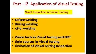 Visual Testing of Welds Part -2 in Hindi