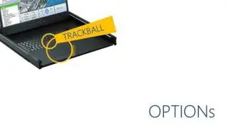 1U 20 INCH Rackmount LCD Keyboard Drawer, Touchpad