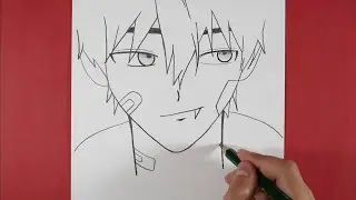 Easy Anime Vampire / How To Draw Anime Boy Vampire Step by Step / Sketch Art Tutorial / M.A Drawings