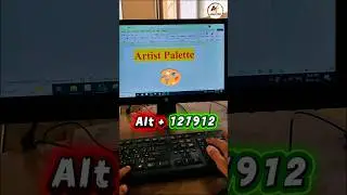Artist Palette 🎨 Symbol Magic Code (Alt+127912) #shorts #viral