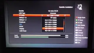 Edision Piccollo 3in1 Plus CI Ручная настройка спутникового канала
