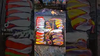 spinart spinpaint spinning acrylic paint neon vibrant fluid art pour paint