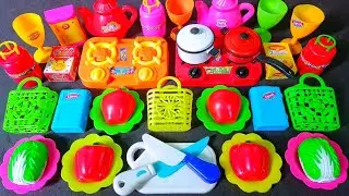 Cute Pink Mini Kitchen Set Cooking ASMR|1:23Minutes Satisfying With Unboxing Hello Kitty Kitchen Toy