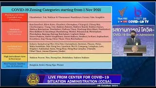 NEW THAILAND ZONING starting from 1 Nov 2021 (included Pilot Tourism/Sandbox Area)