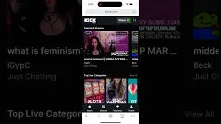 Kick streaming app - how to create an account?