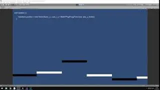 Unity plataformas: Mathf ping pong