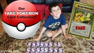 Our Fake First Edition Pokemon Card Collection! Jenna Em Channel