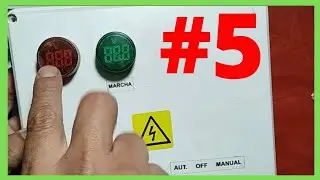 como conectar luz piloto a un tablero electrico de bomba de agua | voltimetro digital ojo de buey