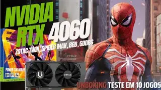RTX 4060 Zotac Twin Spider Man - Unboxing, teste em Marvel&rsquo;s Spider-Man Remastered e em mais 9 Jogos