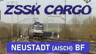 ZSSK CARGO Vectron 383 202-9 mit Autotransporterzug am 26.02.2021 in Neustadt (Aisch) Bf