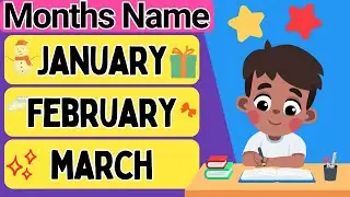 12 Months of the Year Song | Learn Months name in English | preschool nursery rhymes songs #fun