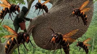 Catching Wild Jungle Bees by Hand &ndash; Traditional Honey Harvest