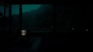 Lakeside Cabin Rain Sounds 🌧 (No Ads) | Dark Bedroom Atmosphere for Deep Sleep & Relaxation
