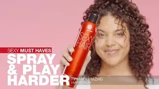 No spray, no play! Get extreme volume & lasting hold with Big SexyHair Spray & Play Harder Hairspray