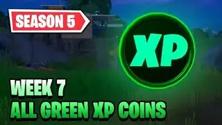 All Green XP Coins Locations Week 7 - Fortnite Season 5 Chapter 2