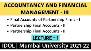 SYBCOM Accounts Sem 3 | Итоговые отчеты партнерских компаний | IDOL Mumbai University 2021-22