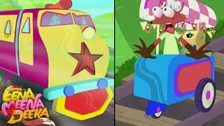 Train Journey: Fox on Track for Chicken Stops! 🦊🐔🚂| Eena Meena Deeka | Videos for kids