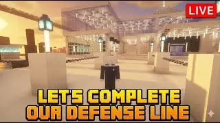 FINALLY COMPLETING OUR DEFENSE LINE! 🛡️ | Minecraft Survival Live