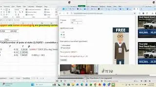 06 Excel Homework 2 Computing/ Finding P Values (correlation)