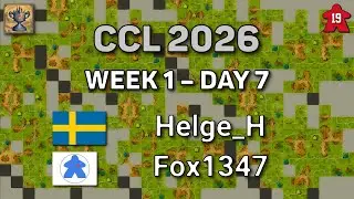 Carcassonne Champions League &ndash; Week 1 Day 7: Helge_H &ndash; Fox1347