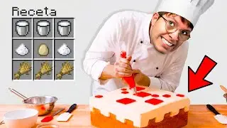 Cocin&eacute; el PASTEL de MINECRAFT en la VIDA REAL!