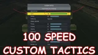 AMAZING 100 SPEED CUSTOM TACTICS! - FIFA 17 ULTIMATE TEAM